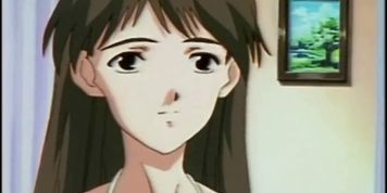 Bondage anime with muzzle gets electric shock