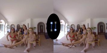 INTENSE ORGY WITH TEEN SLUTS ALEXIS CRYSTAL, KATY ROSE, AND BILLIE STAR (Crystal Lee, Lee Anne)