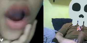 horny girl likes to watch cock (ome.tv)