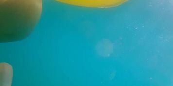 Underwater PUSSY PLAY at Public Beach # FUN from Risky Public Exhibitionism