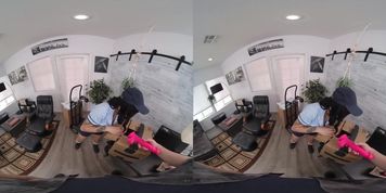 VR Conk Asian Delivery Girl Has A Perfect Ass To Test New Sex Toys VR Porn (Avery Black)