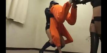 Japanese 2 on 1 femdom