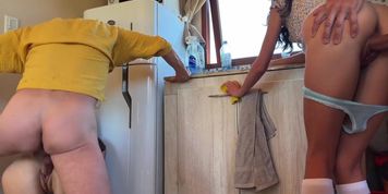 Maids in Time-Stop Fetish Encounter (Katty West, Lina Paige)