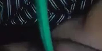 My ex send me a video with a toothbrush in her pussy and after that she squirts for me