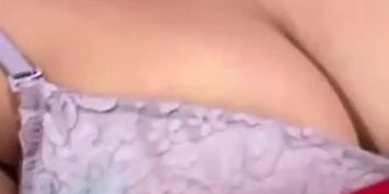 Telugu Sujatha Simhadri Pressing Tits In Premium Show