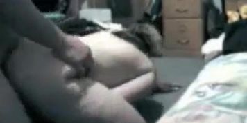 Fat chick fucked rough at home