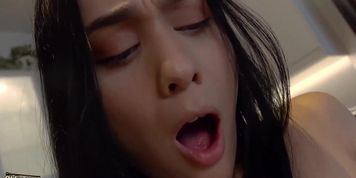 Sexy young girl hardcore sex with horny old man and she gives the best deepthroat blowjob (Alice Hernandez)