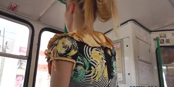 Free up petticoat booty pussy on public transport