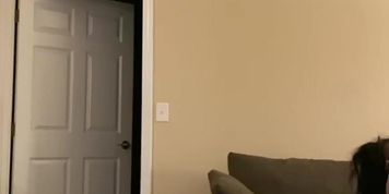 Ebony bodybuilder gets throat fucked 