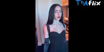 Nicki Nicole Sexy Scene  in Nicki Nicole Sexy Stunning Hot Black Dress Outfit At The Latin Grammy 2022