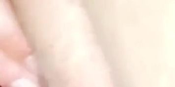 Vibrator in pussy solo clit rubbing