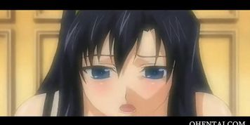 Hentai beauty filled with cock rides it good