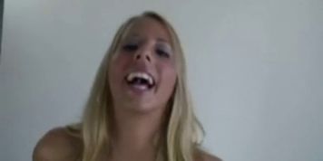 Blonde wonder ashley jensen plays with a cock rubbing it wit