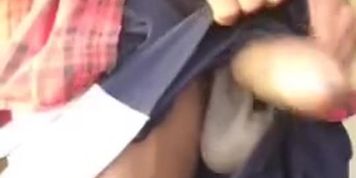 Huge Black Dick Too Long For His Shorts
