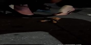Under russian girls high heel shoes