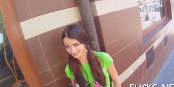Teasing teen girl on a spy cam