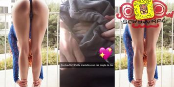 She sucks her boysfriend in public on a plane on snapchat !