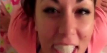 She loves cum and wants to swallow everything
