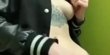 Emo hottie gets caught