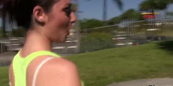 POVLife Sexy Ass golf girl shaved pussy rammed