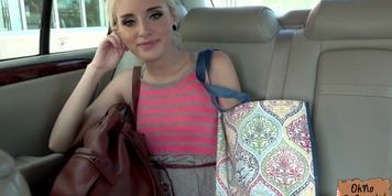 Petite skinny blonde teen gets banged by a big dick