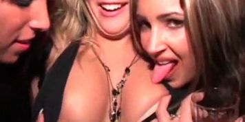 Party hookers attending VIP orgy party flash their asses upskirt