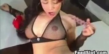 Dirty Latina Toys With Her Ass