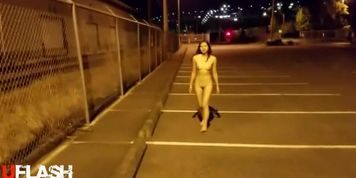 Night Time Asian Naked Walk