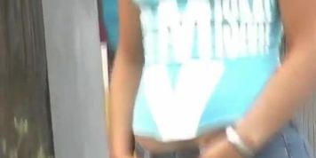He is showing us that abnormally sexy woman