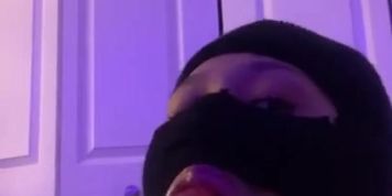 How long you think it took to lick the fruit roll up off???
