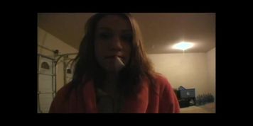 pov girls smoking action (AmateurRedhead, Maya Rae, Megan Loxx)