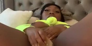 Sexy asf nubian ebony onlyfans model doggy dildo play