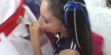 Cheeleader Alexis Sucking On Popsicle And Dick (Alexis Breeze, Alexis Love)