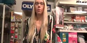 Blonde milf fucked in work, deep anal 