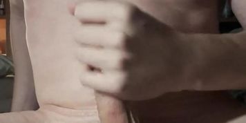 Fit guy jerks off and he cums a lot