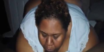 Ebony SSBBW deep throat