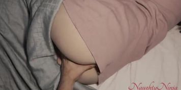 Step-Mom Lets Me Fuck Her in Bed During the Storm