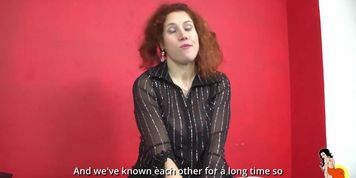 Redhead milf gets rough double penetration