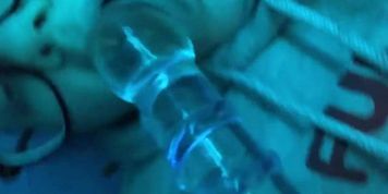 fucking myself with a glass dildo 