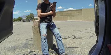 Finding random public places around Albuquerque to piss my jeans - almost caught