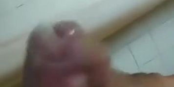 Cumming in public shower 