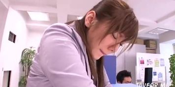 Wild girl gets her first office job