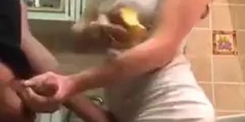 Doggy in Kitchen Room