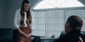 Anal virginity of teen schoolgirl taken by a dirty priest (Gia Derza, John Strong)