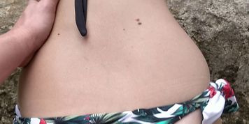 She's Moaning Loud and gets her Tight Pussy Fucked in the Outdoors Nature