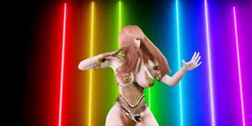 THICC THICK GIRL BREAST DANCE Virt A Mate VAM MMD TOMBOY k pop song