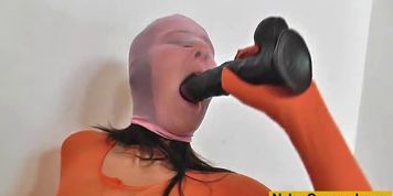 Nylon mask deformed face - video 2