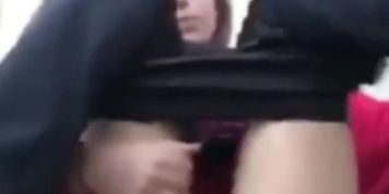 Girl with big ass jerk off her pussy outdoor