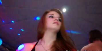 Hottest real party babes sucking on cock