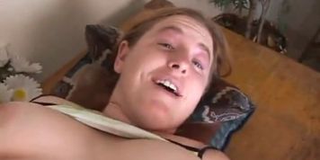 chubby redhead analised on a table